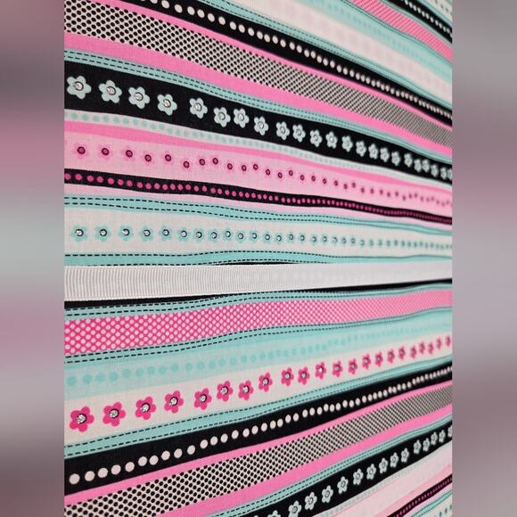 NWOT French Memo Message Board - Flowers & Stripes 16x20in - Picture 5 of 8